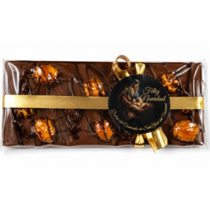 TURRÓN DE CHOCOLATE CON ALMENDRAS GARRAPIÑADAS