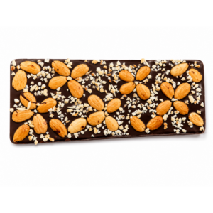 TURRÓN DE CHOCOLATE CON ALMENDRAS